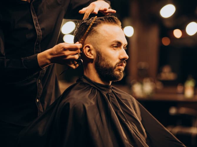 man in barbershop