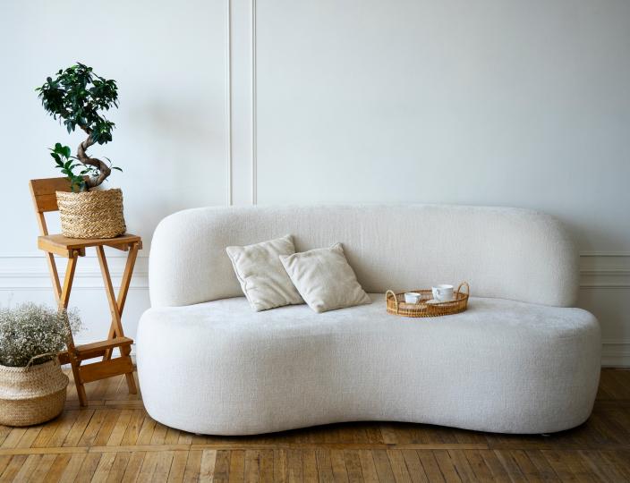 white sofa