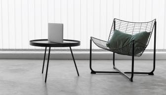 The industrial accent chair