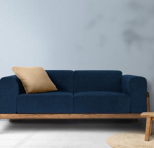 blue sofa